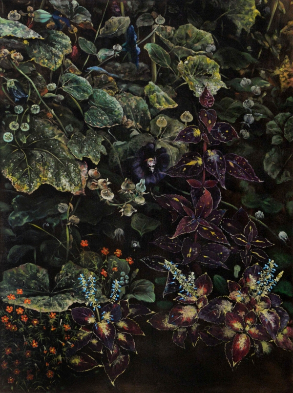 Shade plants, Oil, 105 x 140 cm