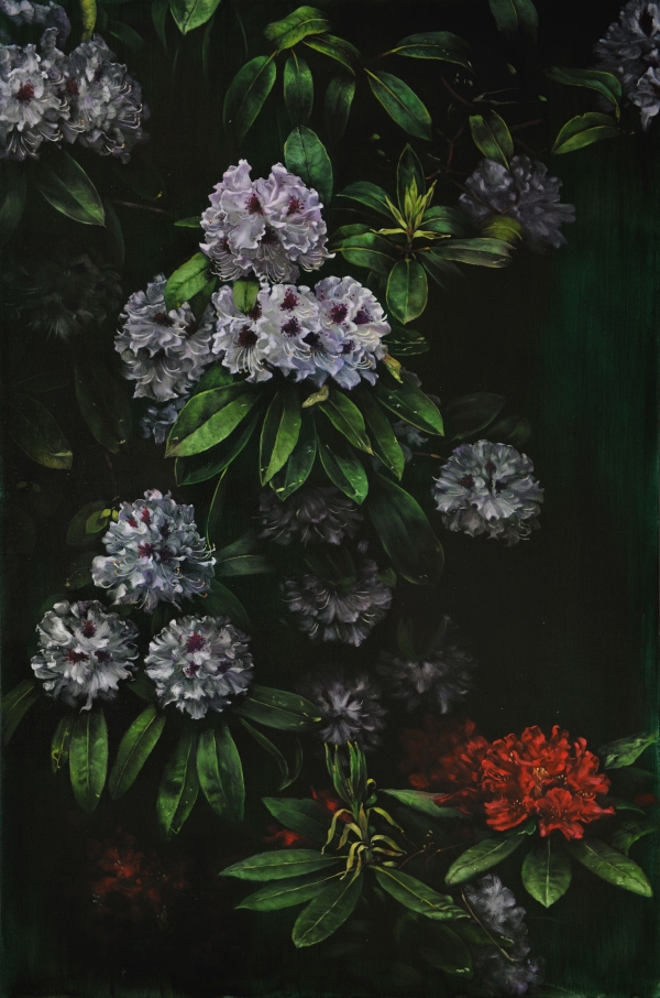 Rhododendron, Oil, 120 x 180 cm