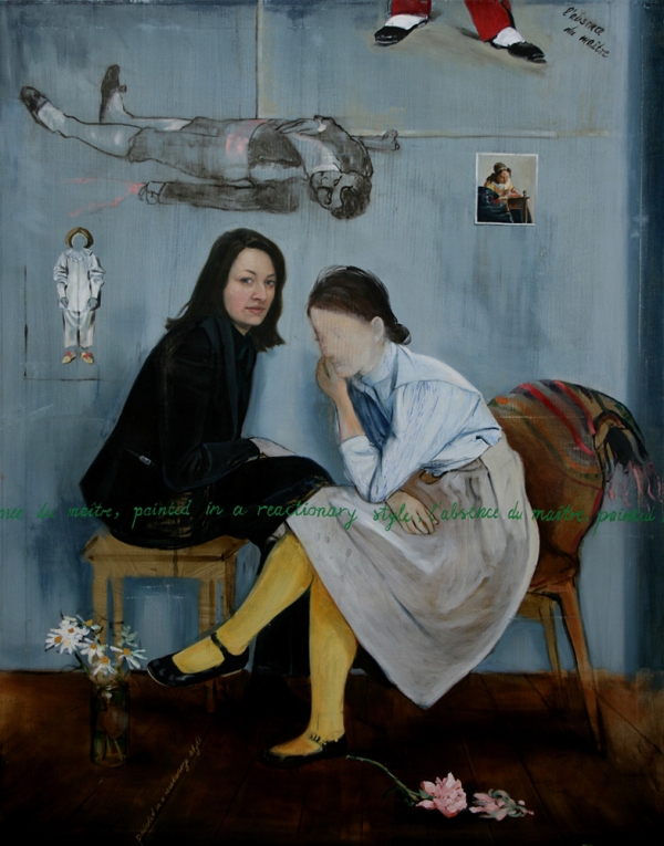 L´absence du maître, Oil, 140 x 180 cm