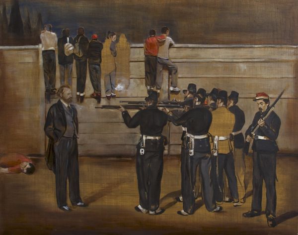 The execution of Manet, Oil, 95 x 75 cm
