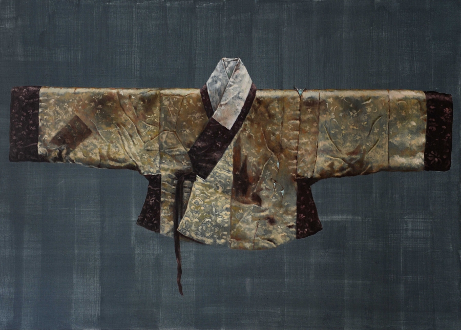 Torn Hanbok II, Oil, 180 x 130 cm