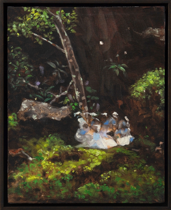 The Gathering, Oil, 26 x 32 cm